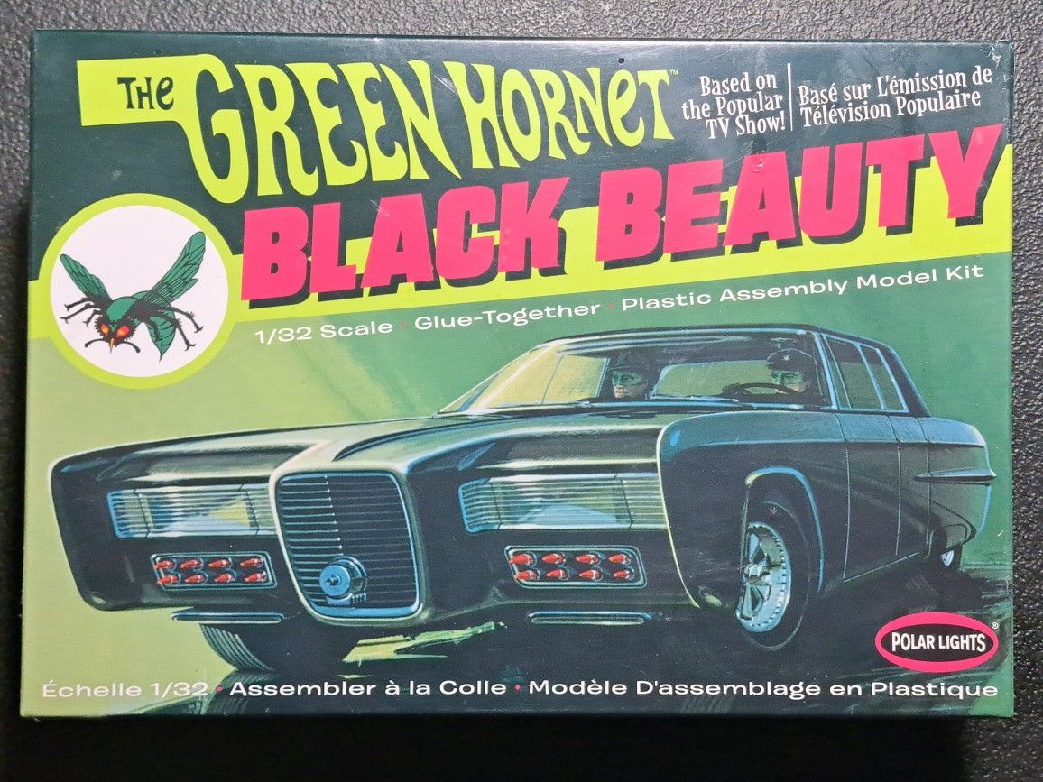 Green Hornet Black Beauty Plastic Model Car Kit 1/32 New Sealed