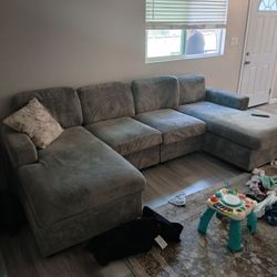 Grey sectional sofa