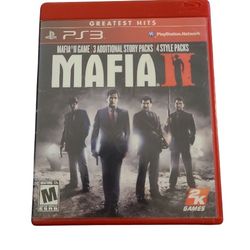 Sony PlayStation 3 Mafia II 2010 Complete In Box Tested with Poster PS3 Rockstar