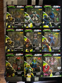 TMNT x G.I. Joe Action Figure Collection – Set of 9