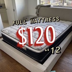 Full Size Pillow Top Mattress Only