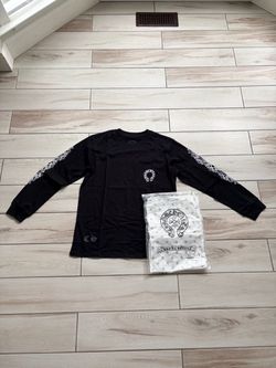 Chrome Hearts Black Long Sleeve Graphic Tee
