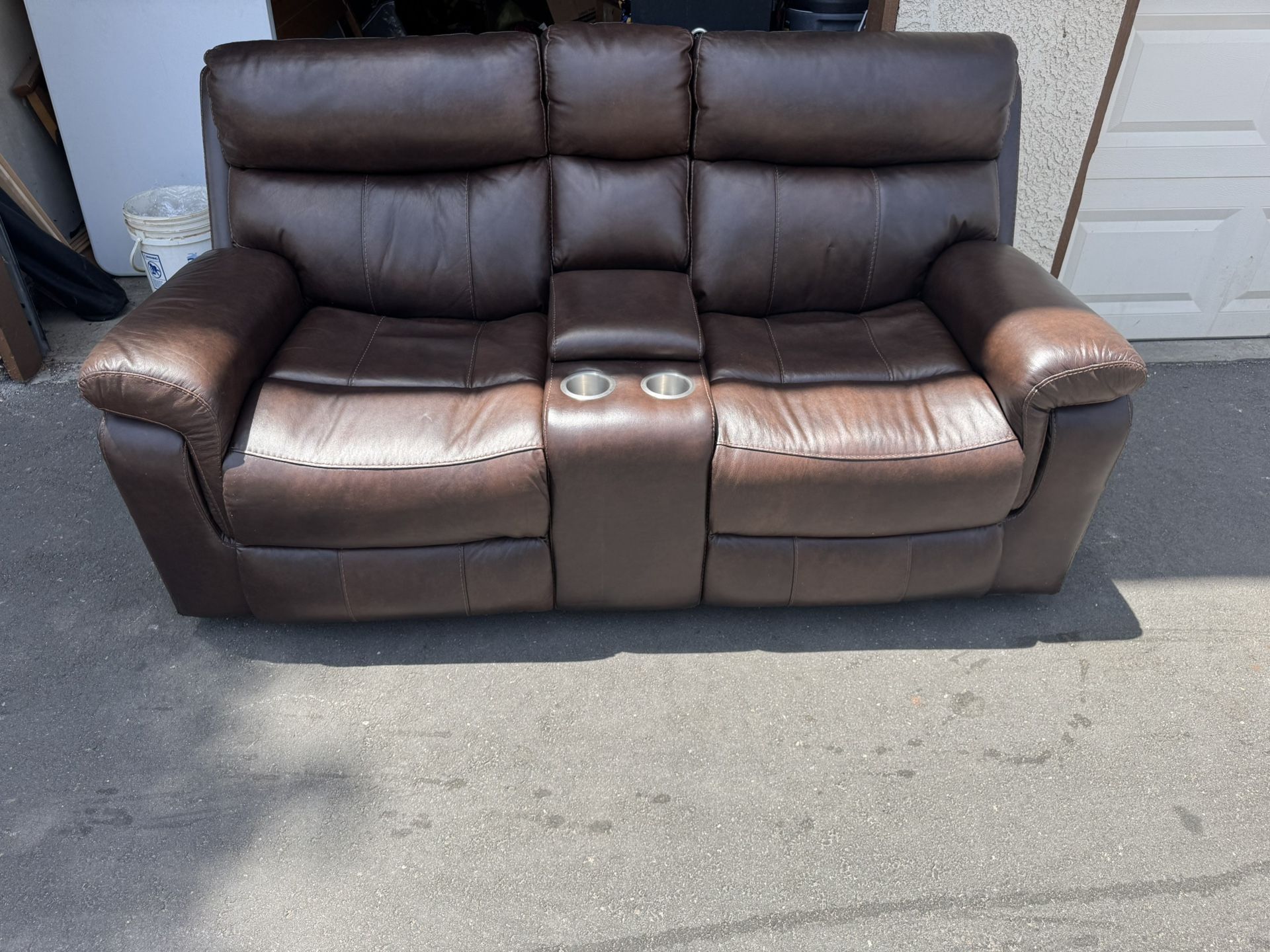 Brown Leather Theater Recliners
