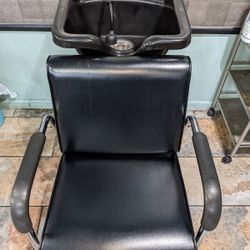 Salon Wash Bowl And Chair