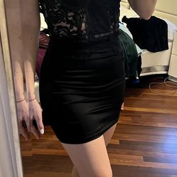 Dress Black Elegant Sexy Corset Size S-M