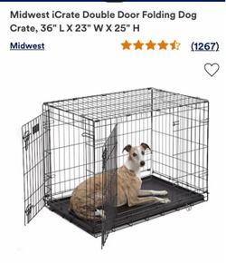 Large Wire Dog Kennel - 36 Inches