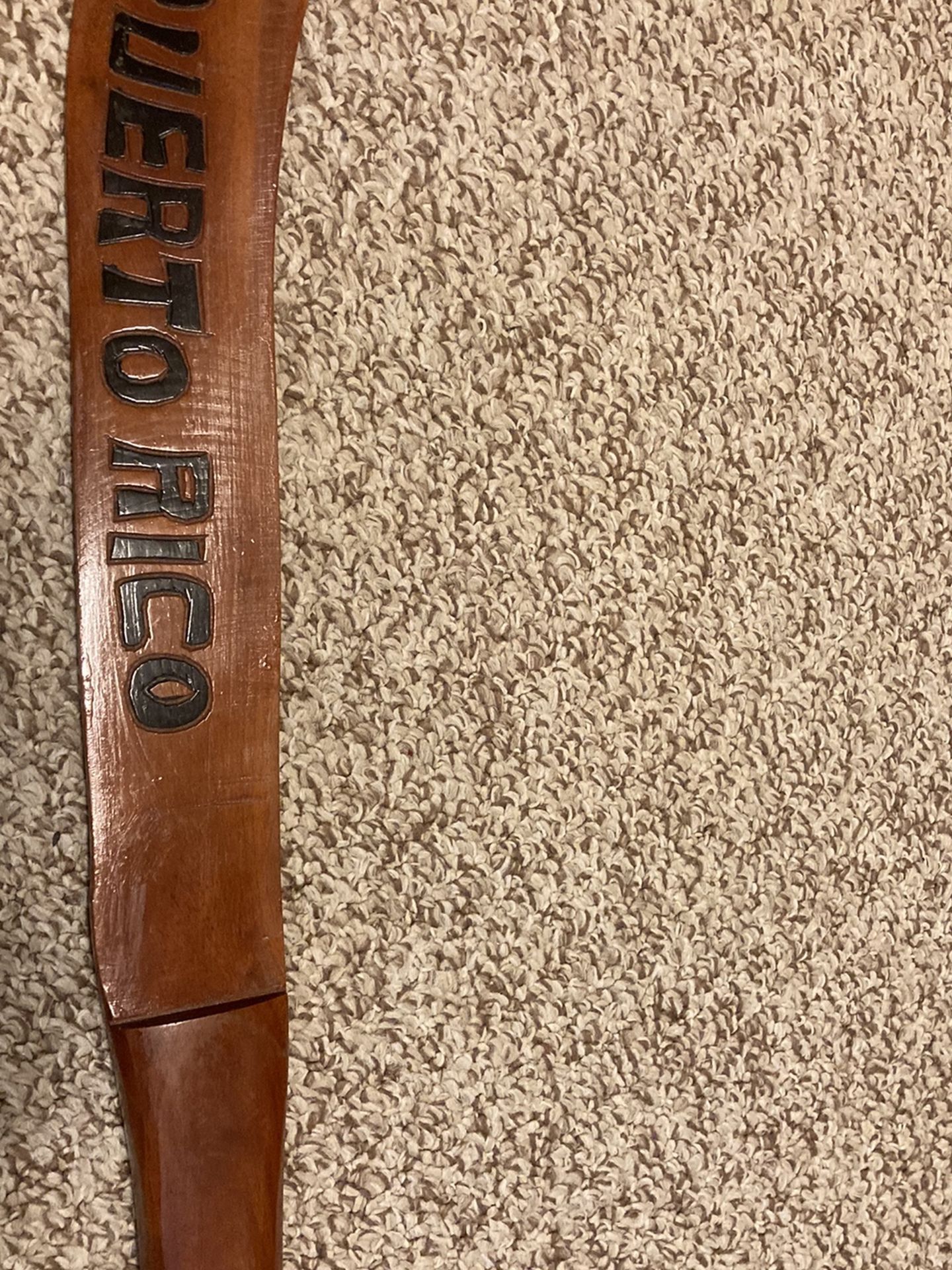 Wooden Machete from Puerto Rico