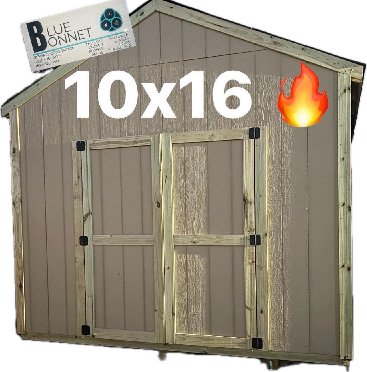 10x16 Storage Shed