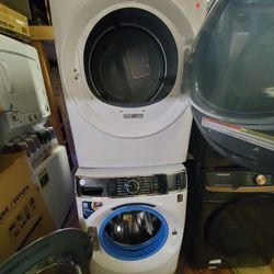 GE Sets 230 Volt New Open Box Washer And Dryer Warranty  New Open Box