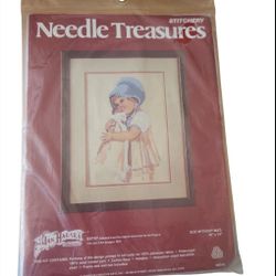 Vintage 1979 Jan Hagara Needle Treasures Crewel Stitchery Kit BETSY 10"x14" NIP