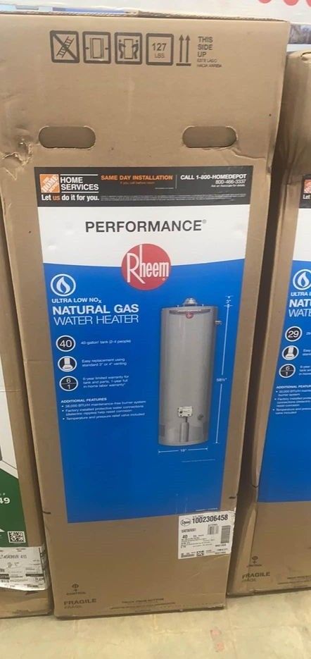 New 40 gal Gas Water Heater (includes installation)