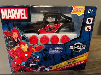 Marvel Black Widow Die-Cast Jeep Wrangler Model Kit