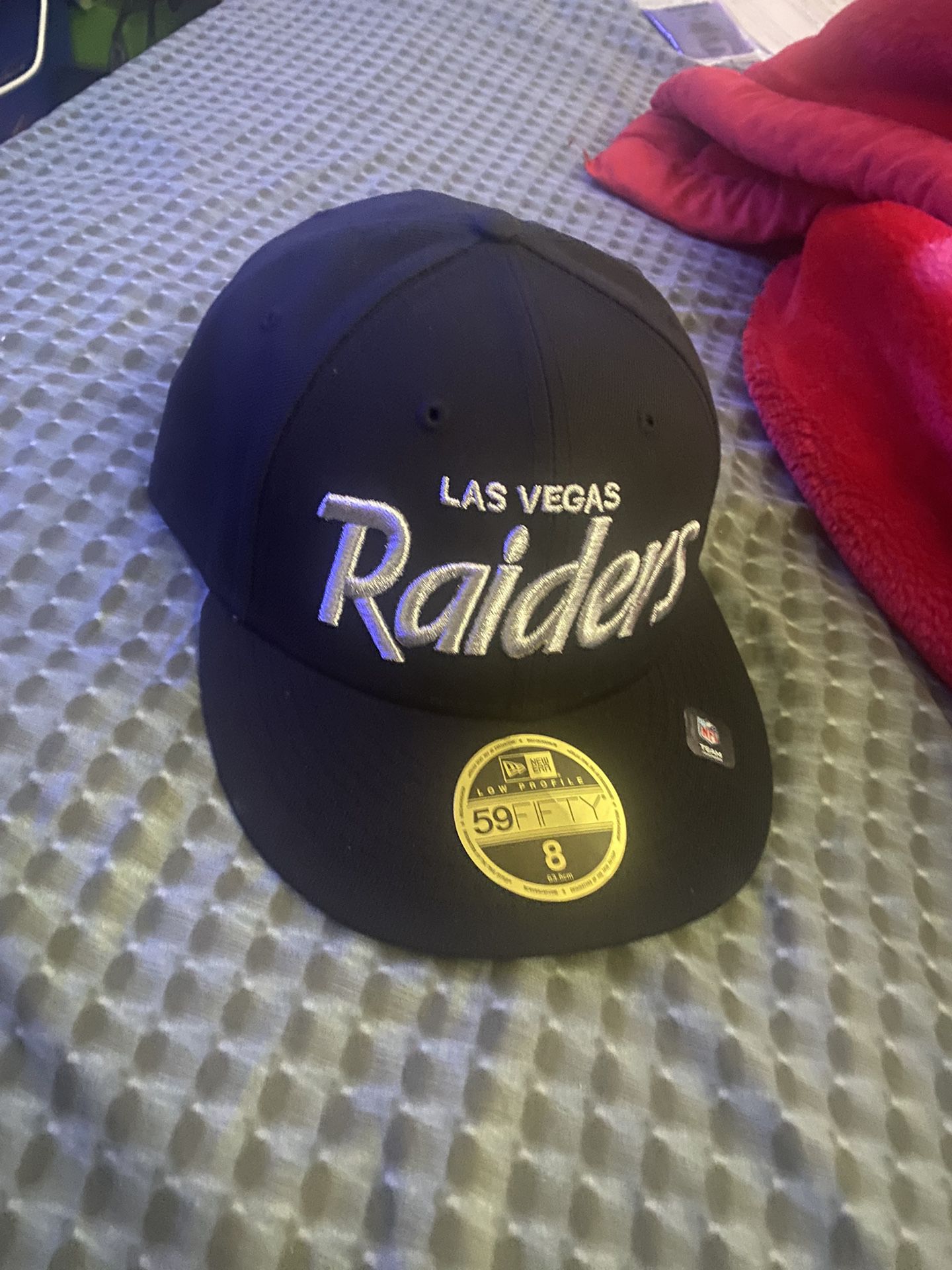 Raiders Fitted Hat Size 8