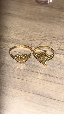 Two Broken 10k Gold Rings