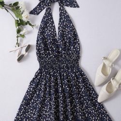 Summer Dress large, others Halter top