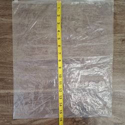 100 CLEAR 14X14  OR 16X14  POLY BAGS WITH ZIP TOP FOR  CLOTHING HOBBIES STORAGE ONLY 10 CENTS EACH
