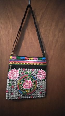 Mexican Embroidered Crossbody Bag