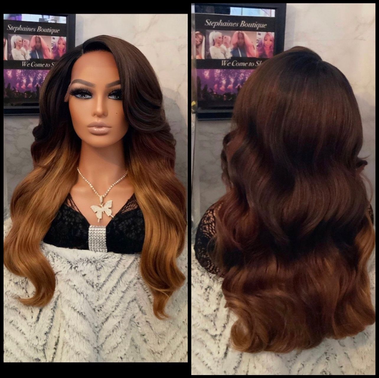 Human Hair Blended Lace Front Wig