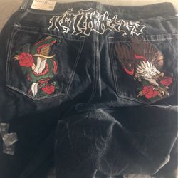 Ambush Embr Baggy Black Nh