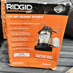 Sump Pumps 1/2 HP Ridgid