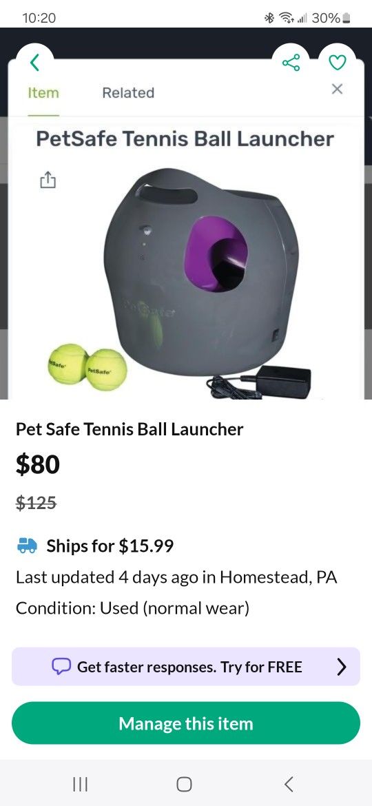 Pet Safe Ball Launcher