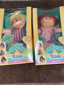 Vintage 1992 Hasbro Cabbage Patch Dolls Toddler Collection. Both For $80 Open Boxes