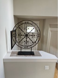 bombay company-large metal scrollwork decorative art piece