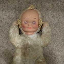 Knickerbocker Sleepy Head Rubber Face Sleeping Baby Doll Body 1950s