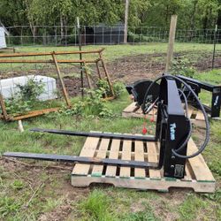 NEW 60" Hydraulic Side Shift Pallet Forks 8-40"