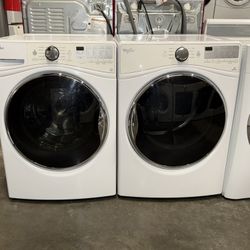 WHIRLPOOL XL CAPACITY WASHER DRYER ELECTRIC SET 
