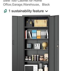 Black Metal Storage Cabinet