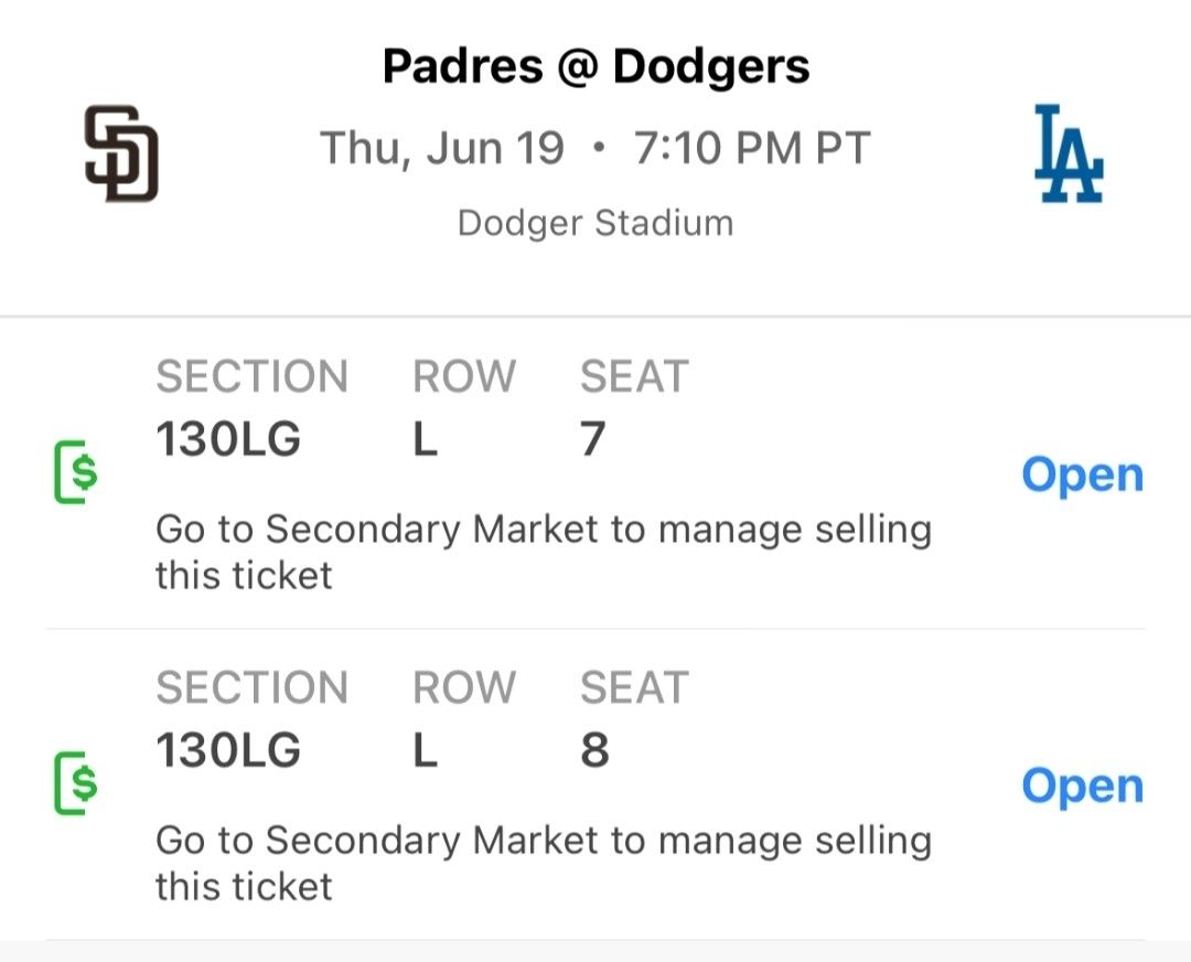 Dodger Tickets