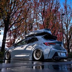 2022 Toyota Corolla XSE Hatchback - 6spd Manual, Low Miles, Airlift Suspension, Wheels, Wrap