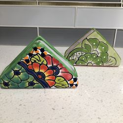 Brand New Super Cute Colorful Talavera Napkins Holder.   Each One Is $15 Only Two Available.