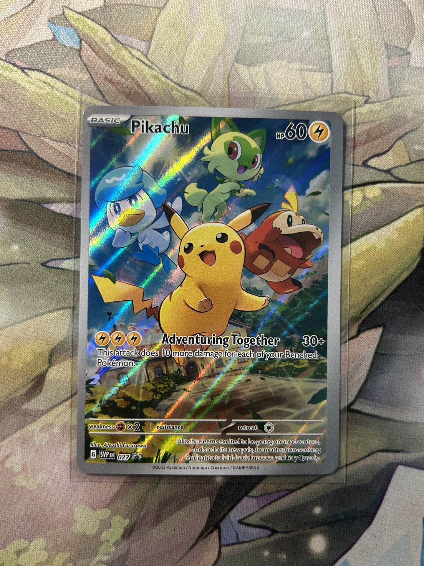 Pokemon Pikachu 027 Promo Paldea Evolved