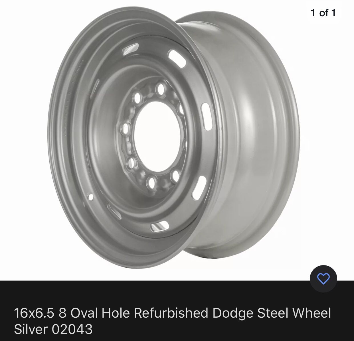(1) dodge wheel 8x165.1