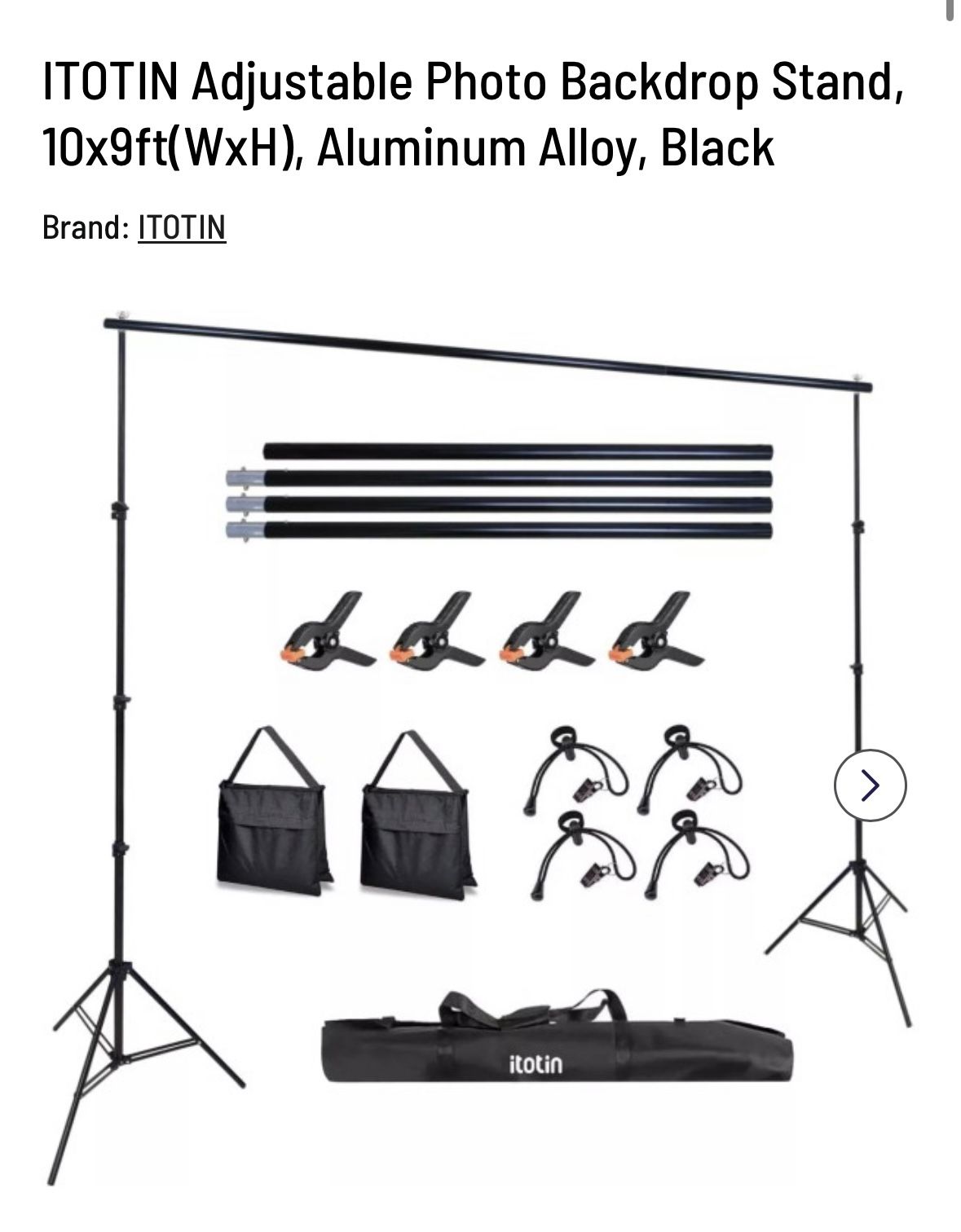 Backdrop Stand For Photos, Weddings, Birthdays Etc.