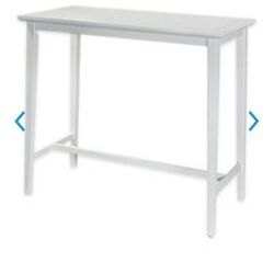 Kenton Wood White Counter Height Table