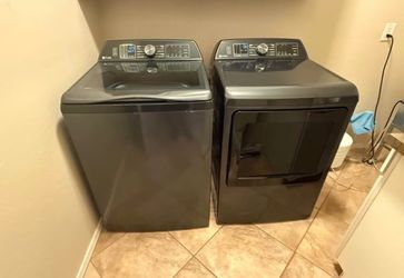 GE Profile Washer & Dryer Matching Set - Dark Gray