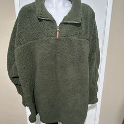 Winston Men’s Green Sherpa Sweater