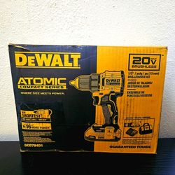 DEWALT ATOMIC 20V IMPACT DRILL KIT 