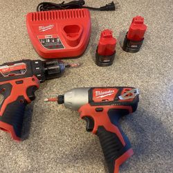 Milwaukee M12 Drill/Driver & Impact Driver Combo Set 