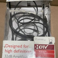 Philips 32db VHF/UHF/FM Amplified Signal Indoor Antenna MANT310