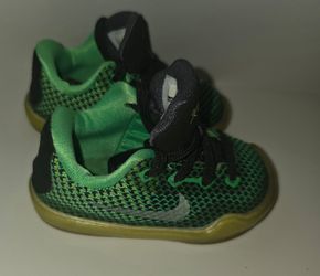 Nike Kobe X Vino Green Low Top Sneakers Shoes Size 4C Baby