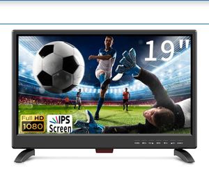 Feihe 19 Inch HD LED Flat Screen TV featuring a 1080p IPS display and built-in digital ATSC tuners