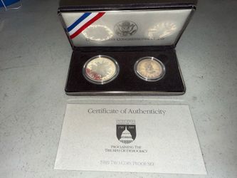 1989 S United States Congressional Bicentennial 2 Coin Proof Set