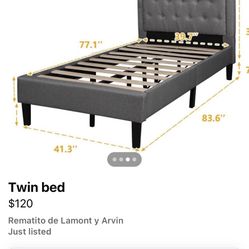 Twin Bed 