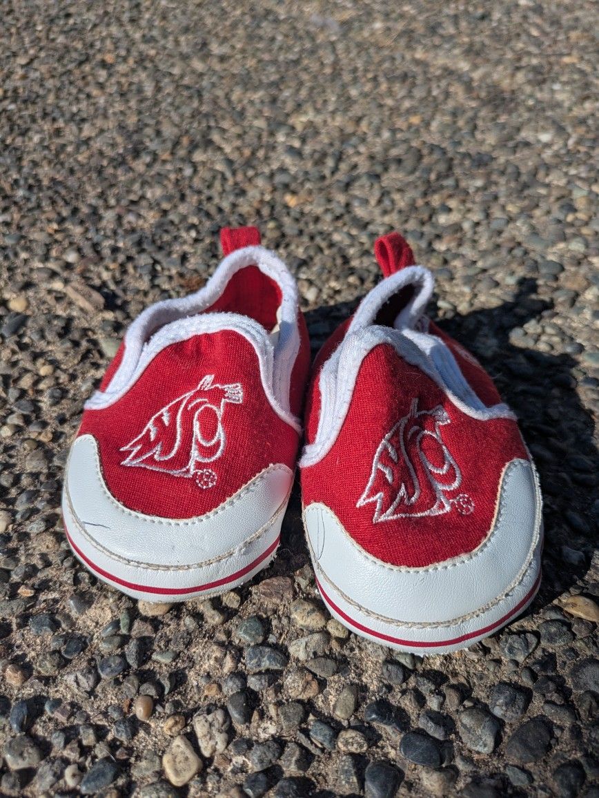 WSU Cougars 9-12 Month Infant Booties