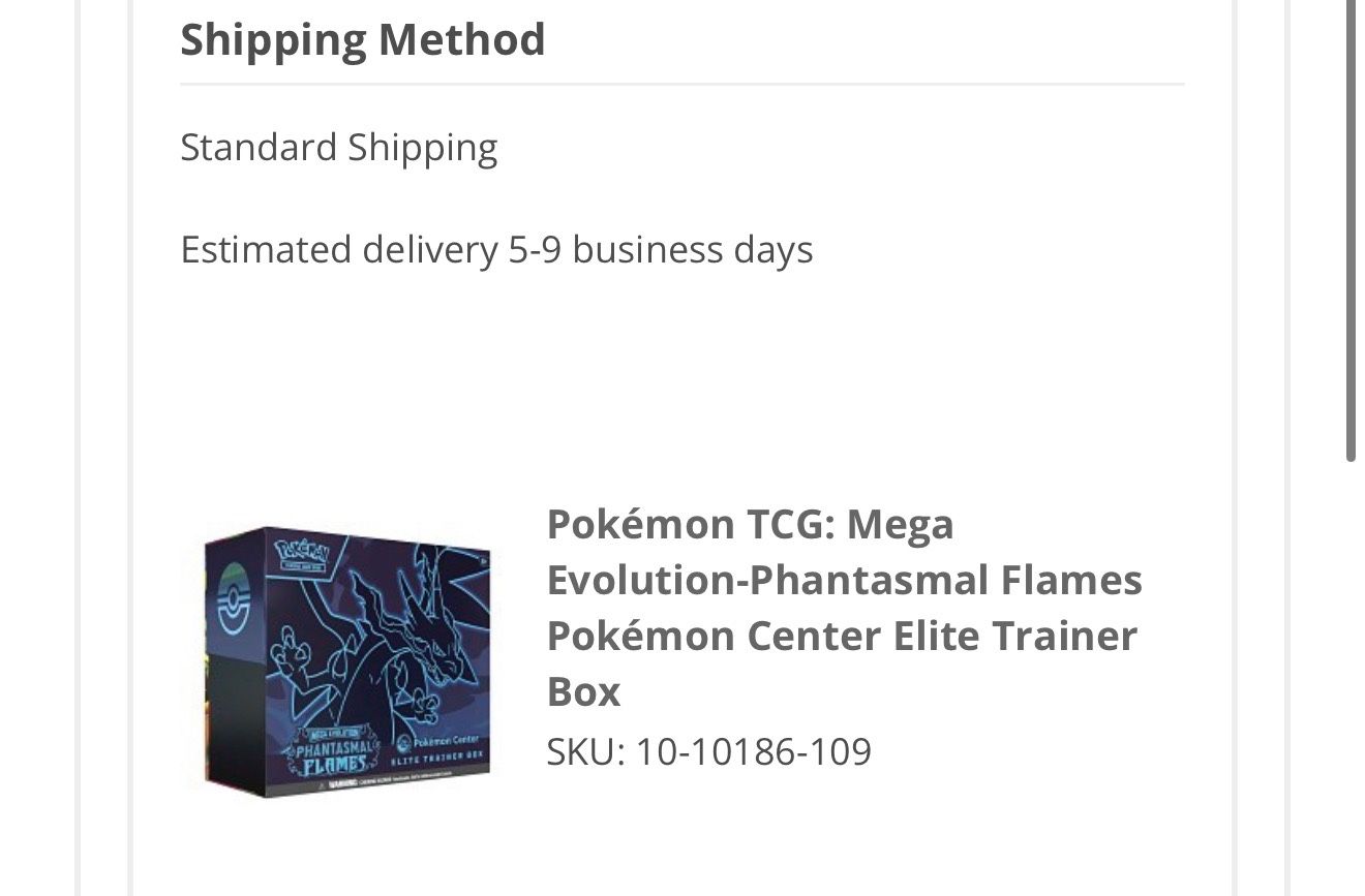 Pokemon Phantasmal Flames Pokemon Center ETB’s