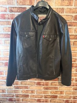 Levi's Dark Brown Leather Moto Jacket